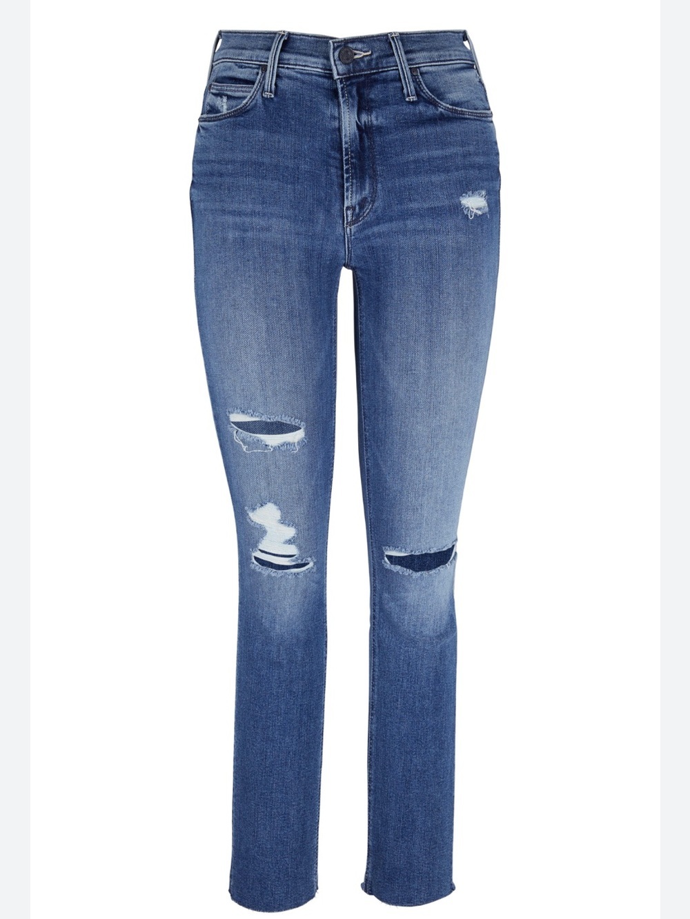 MOTHER Mid-Rise Dazzler Distressed Women's Jeans in Weekend Warrior 28